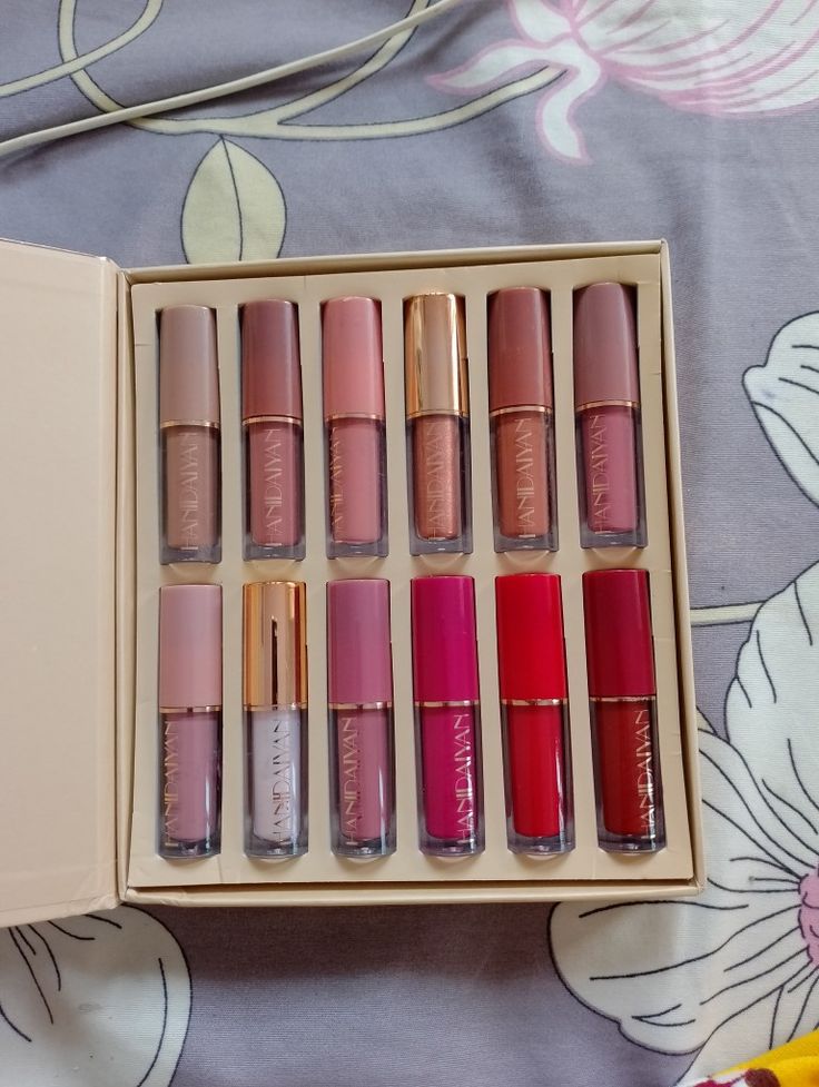 12 Color Liquid Lipstick Set - Authentic Lip Gloss