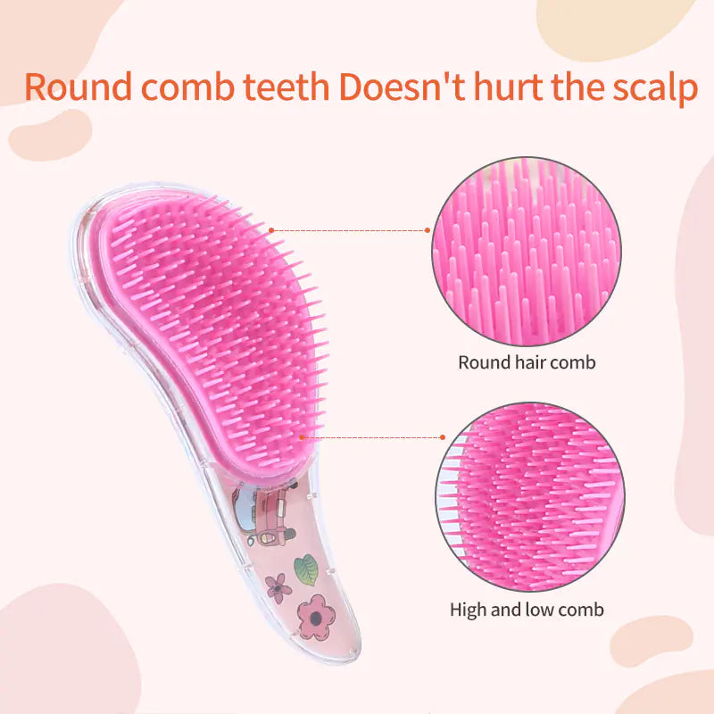 Children's Anti-Static Massage Hair Brush and Comb Set
