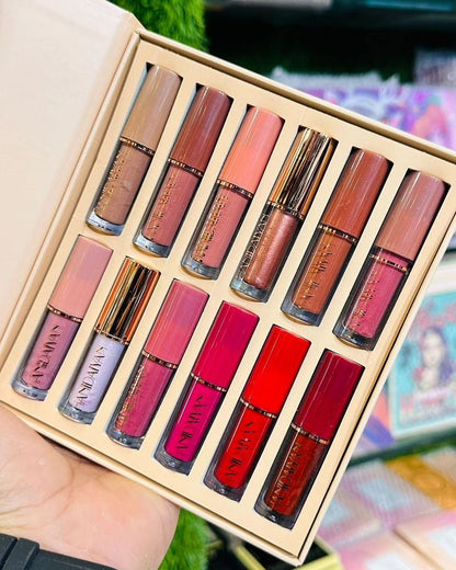 12 Color Liquid Lipstick Set - Authentic Lip Gloss